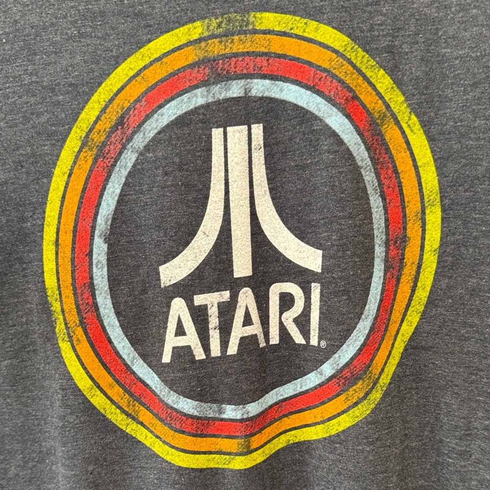 Vintage Men's Blue Atari T-Shirt - Picture 3 of 4